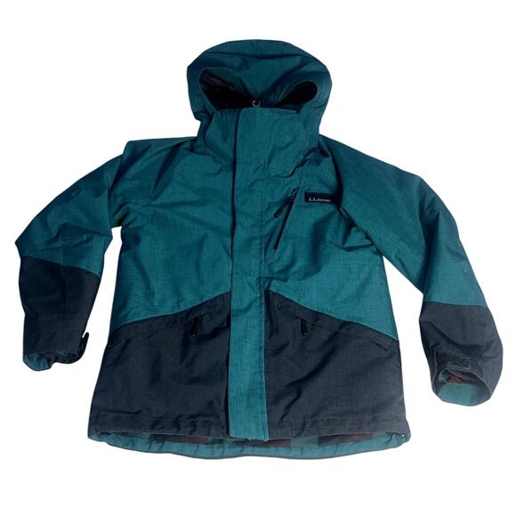 LL Bean Little Kids Large 6X/7 Green Pathfinder Waterproof 3 in 1 Ski Jacket - Picture 1 of 12